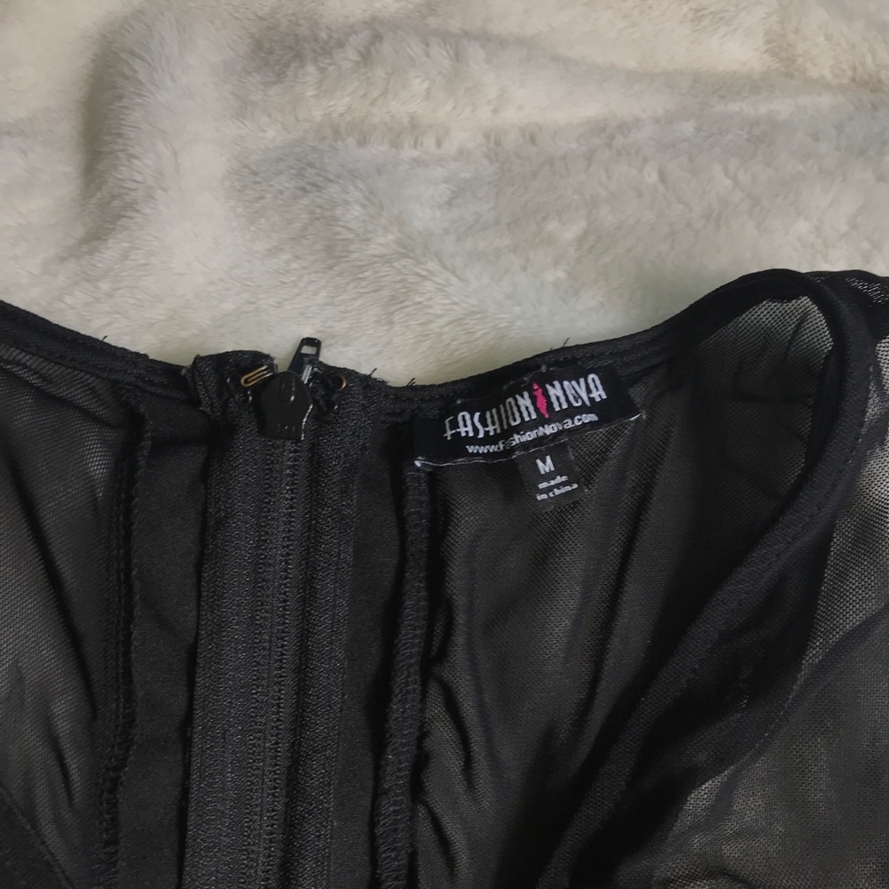 Fashion Nova Long Black Dress - Picture 2 of 4